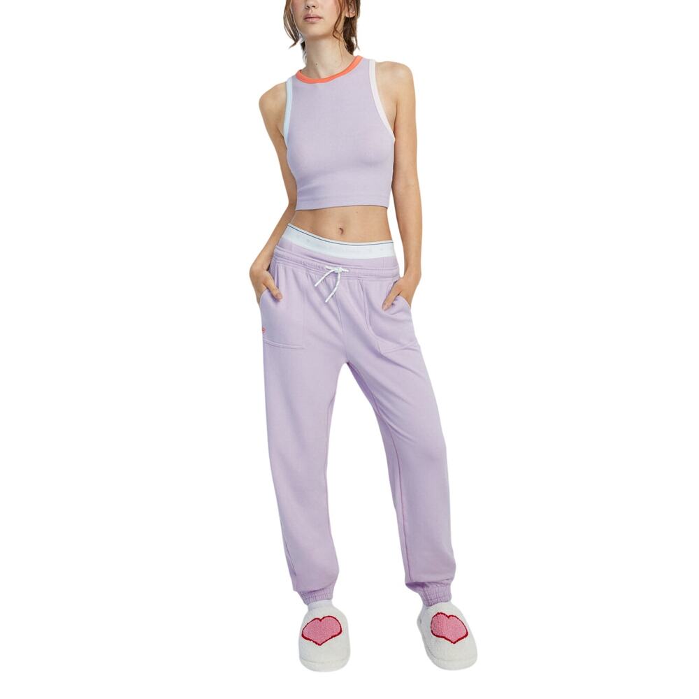 Big Feelings 'Jody' Purple Spandex Jogger Size S